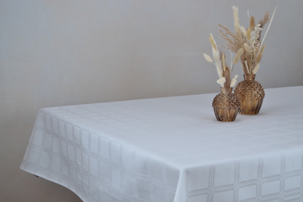 Sonderpreis Damast D4 weiß