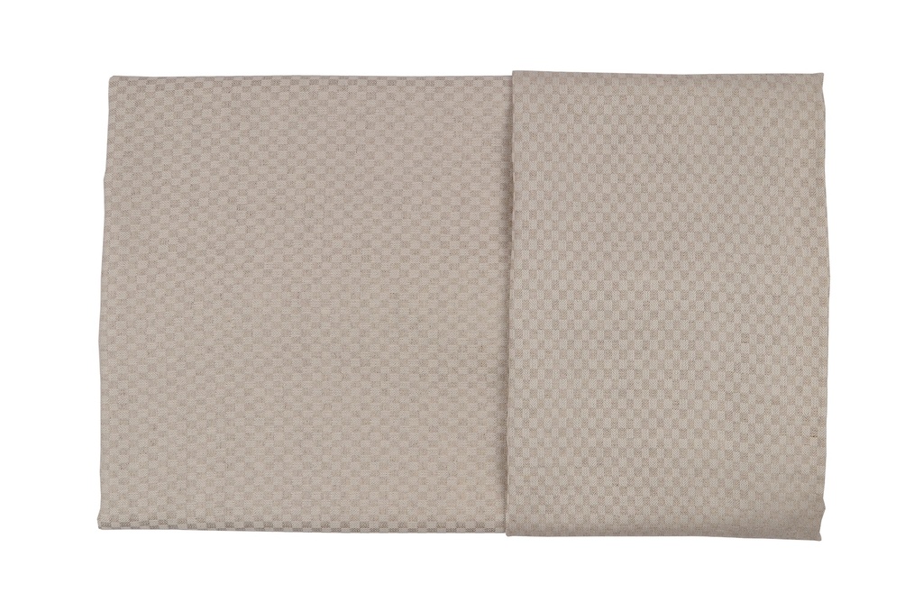 Fischgrat Karo Halbleinen Bettwäsche-Set