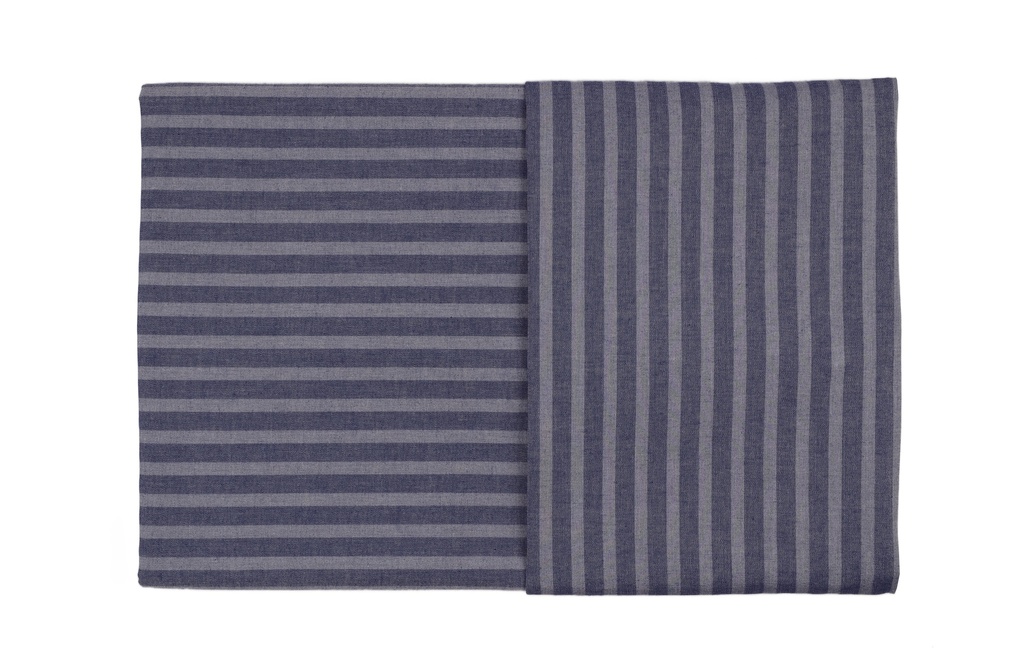 Seersucker Breitstreif Baumwolle Bettwäsche-Set