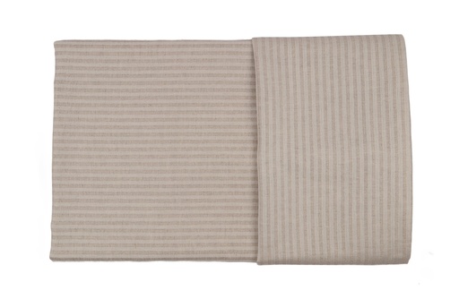 Fischgrat Streif Halbleinen Bettwäsche-Set