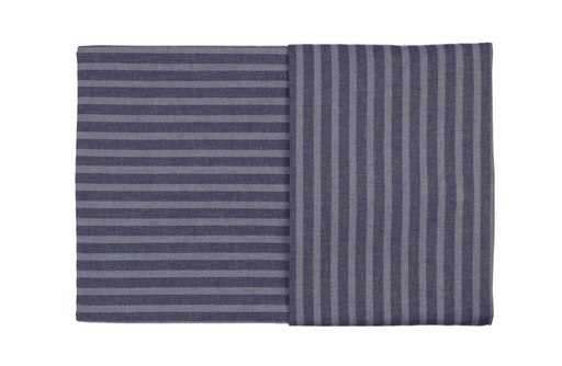 Seersucker Breitstreif Baumwolle Bettwäsche-Set